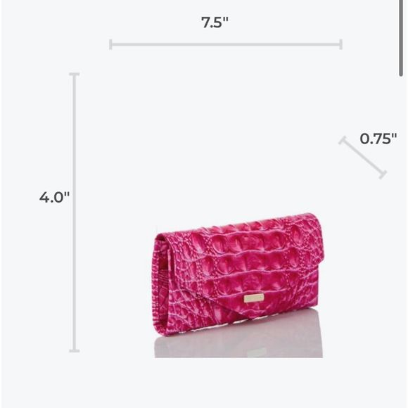 Brahmin Caroline handbag and Veronica wallet in Pink Cosmo - Picture 8 of 12